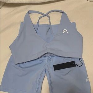 Oner Active Light Blue Sports Bra & Shorts